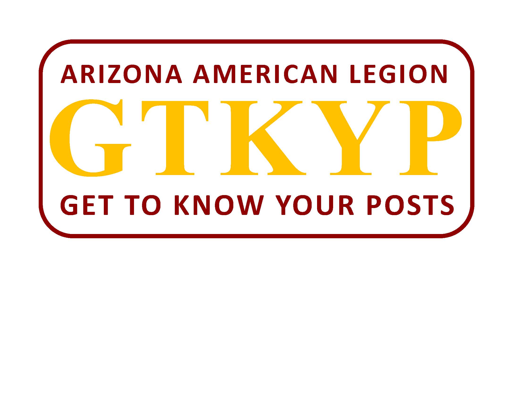 GTKYP LOGO or PATCH - bigger - burgundy gold